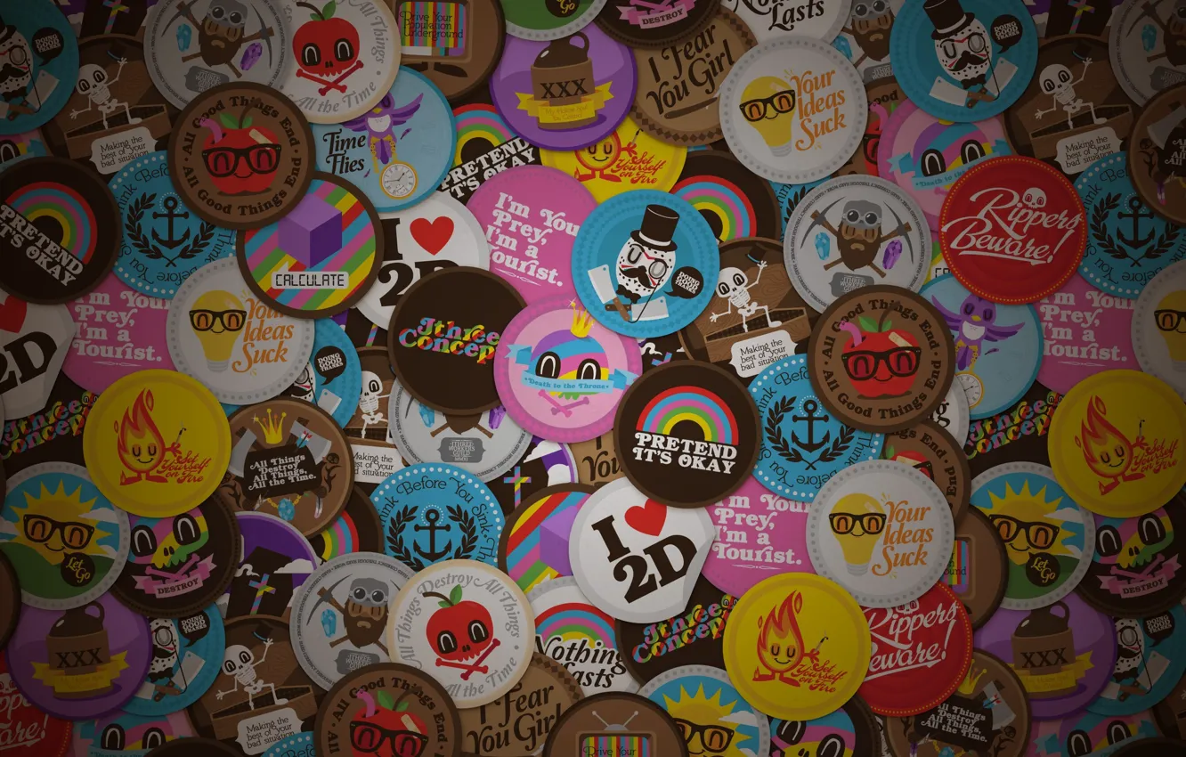 Photo wallpaper apple, sun, stickers, idea, Stikers