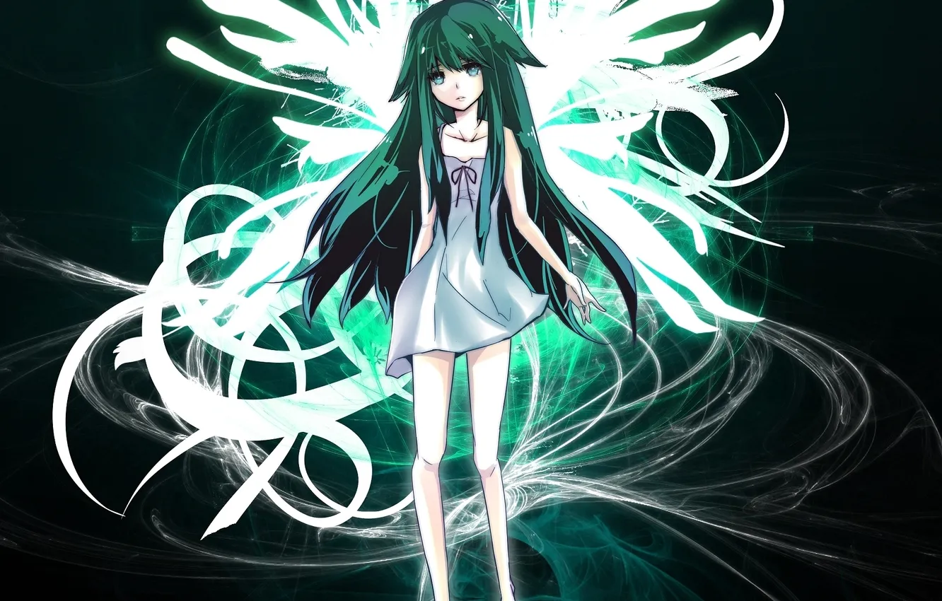 Photo wallpaper girl, wings, anime, art, saya no uta, saya, Song of Saya, song SAI