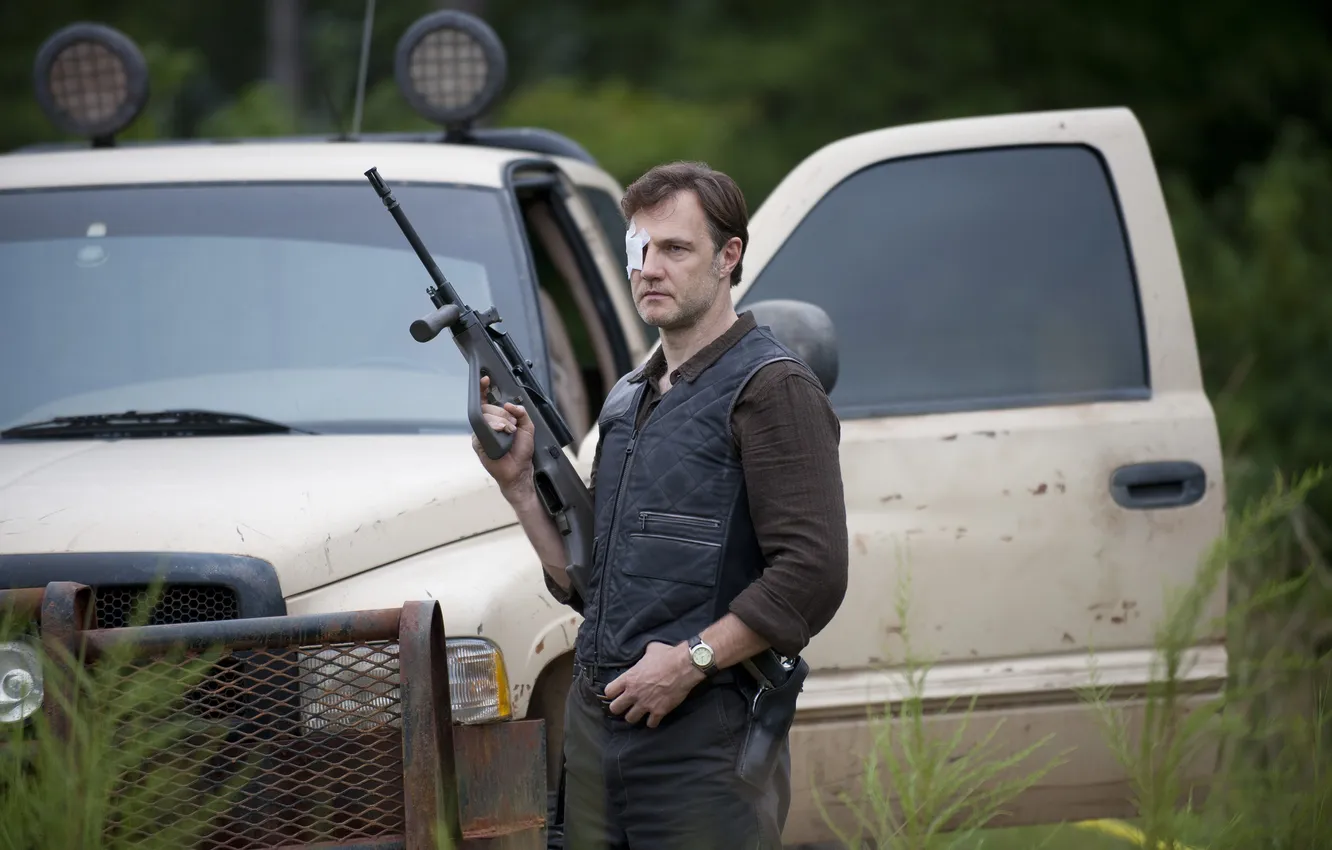 Photo wallpaper weapons, the series, The Walking Dead, The walking dead, David Morrissey, David Morrissey, "Governor,"
