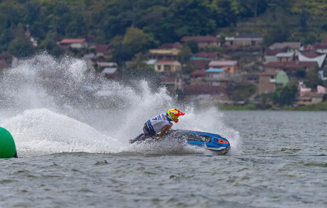 Photo wallpaper race, boat, speed