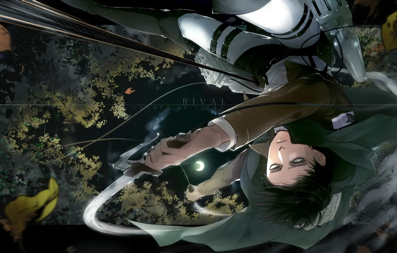 Photo wallpaper warrior, Weapon, Attack on Titan, WIT STUDIO