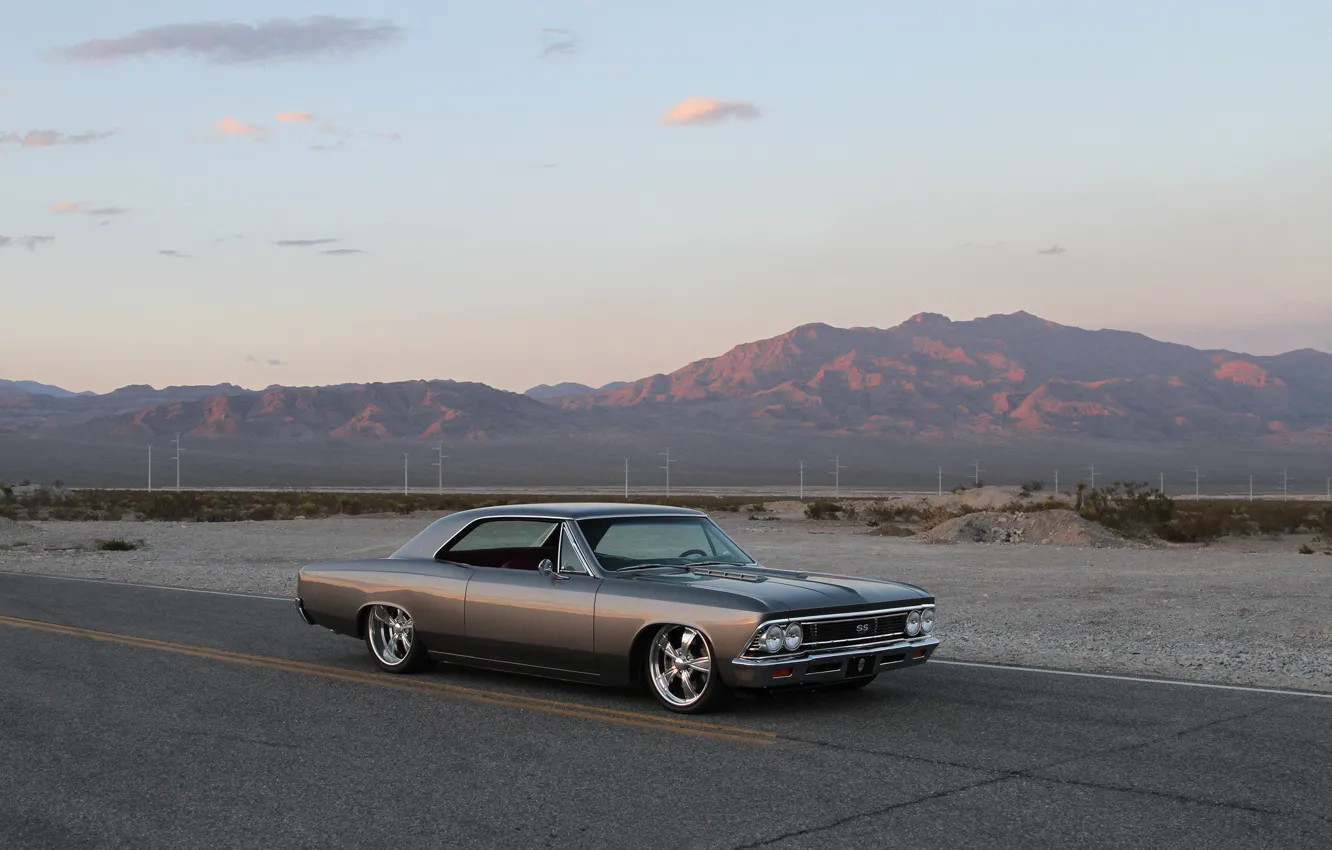 Photo wallpaper Chevrolet, Road, Chevelle