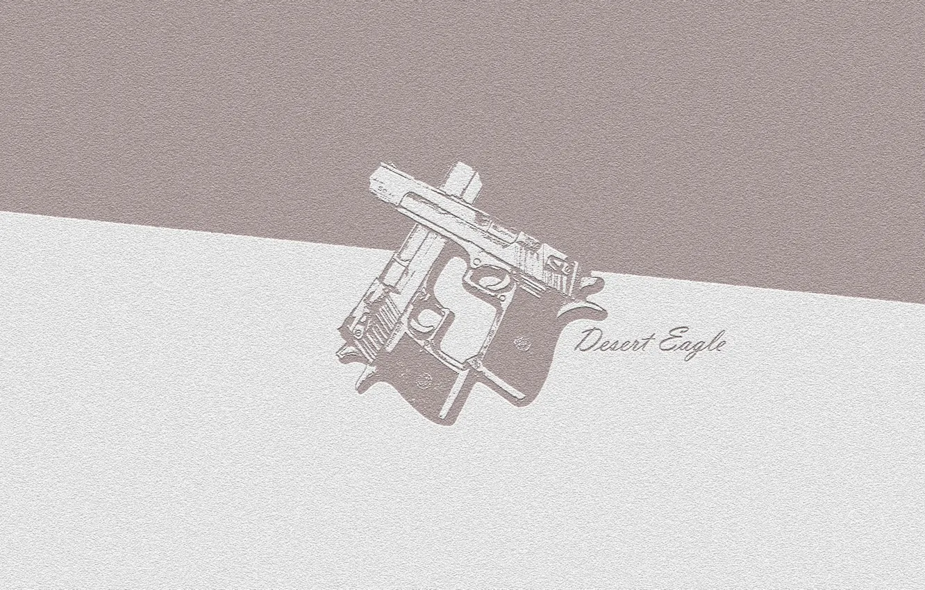 Photo wallpaper the inscription, guns, Desert Eagle, two colors