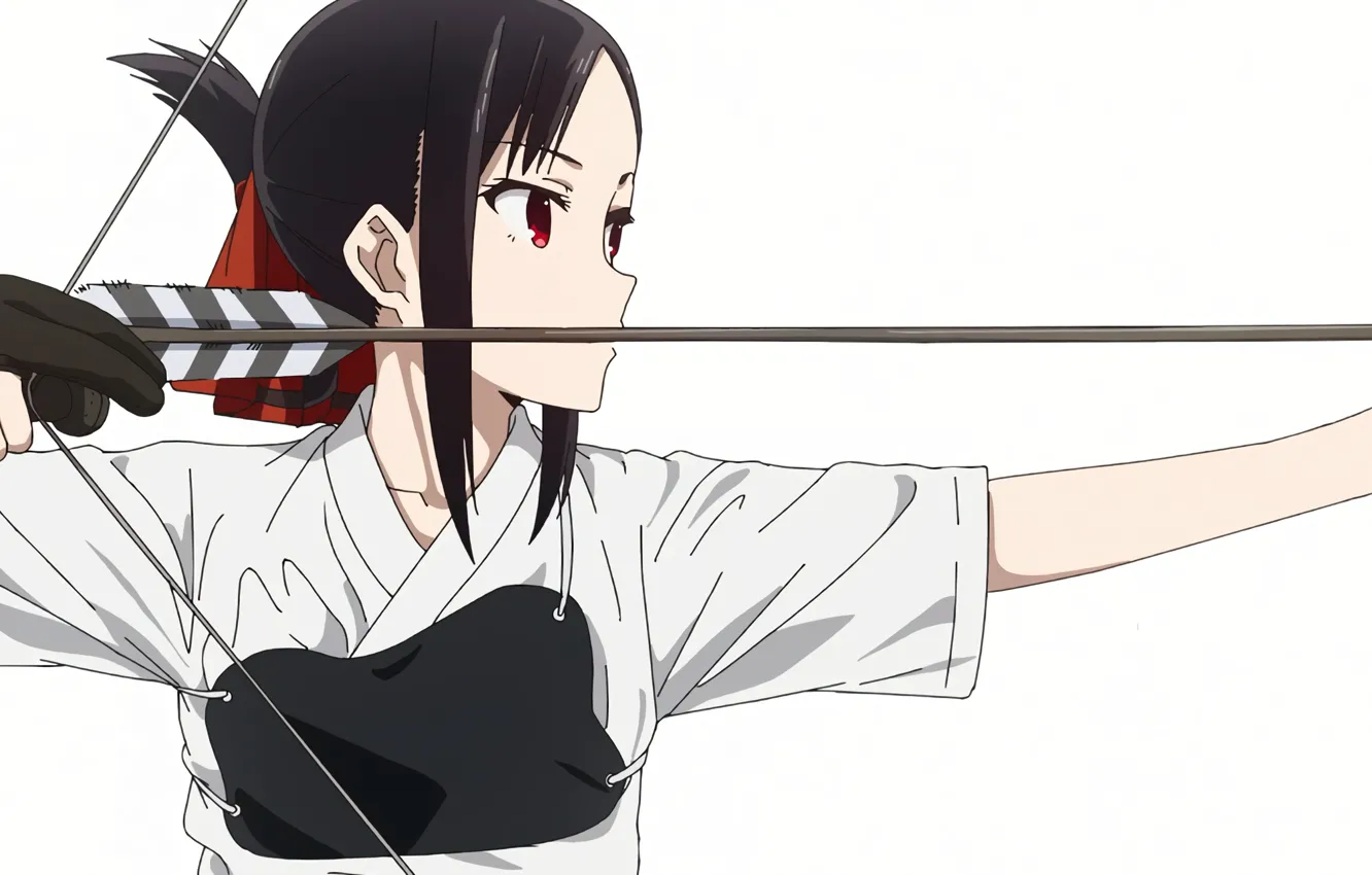 Photo wallpaper girl, bow, arrow, Lady Kaguya: In Love As In War, Kaguya Shinomiya