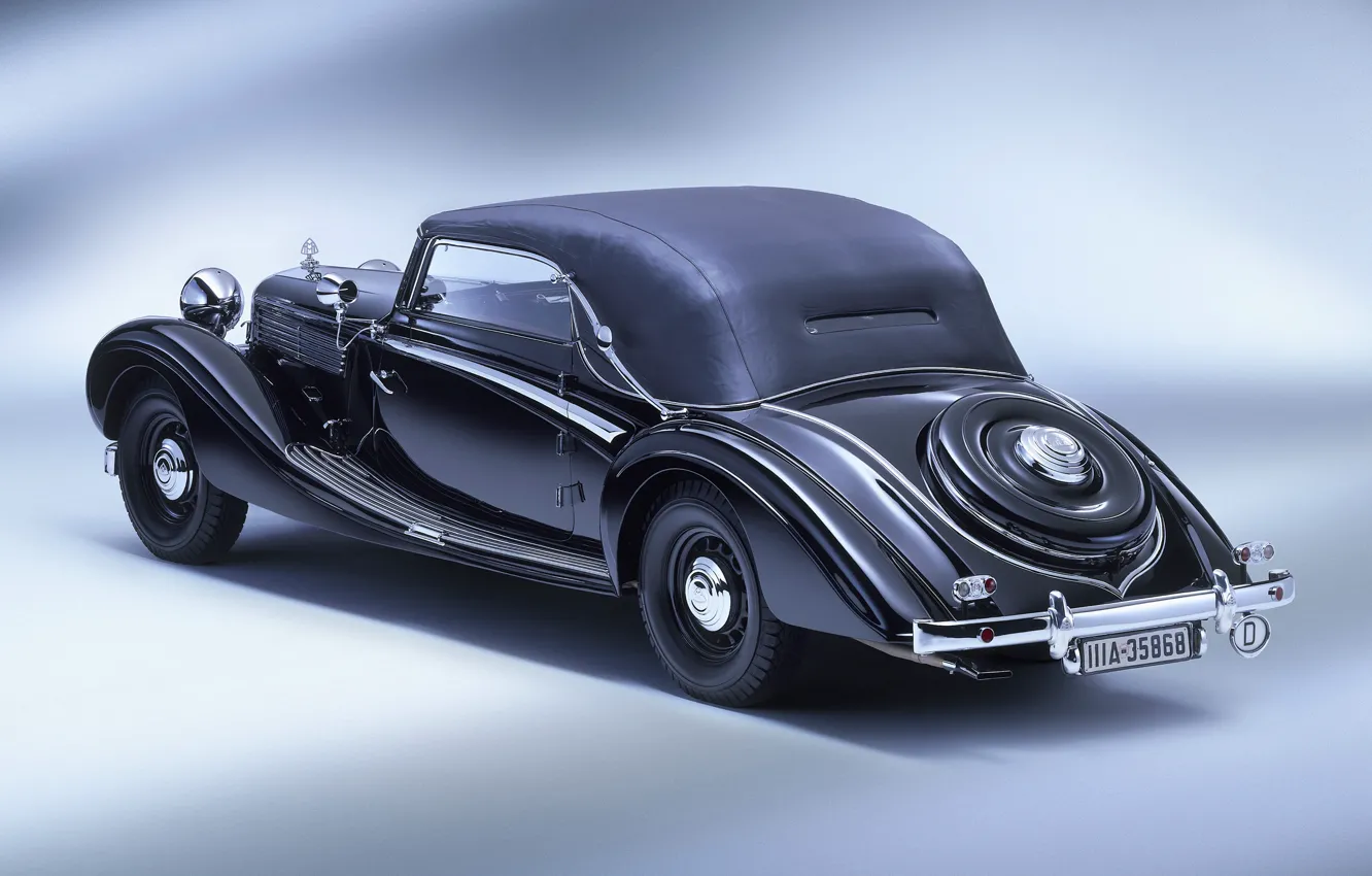 Photo wallpaper machine, background, Maybach sw 38, cabriolet 02