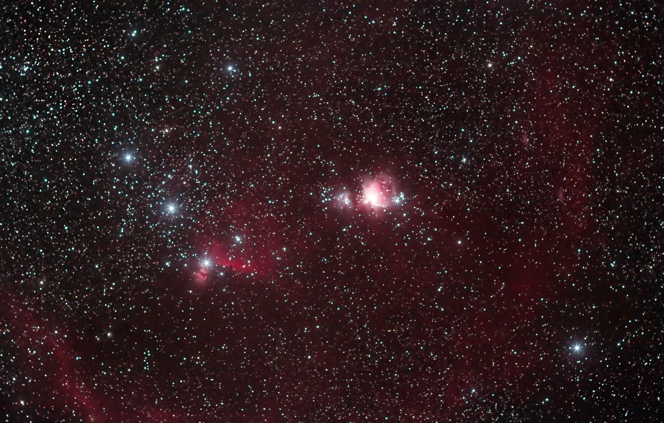 Photo wallpaper space, stars, Orion, The Heart