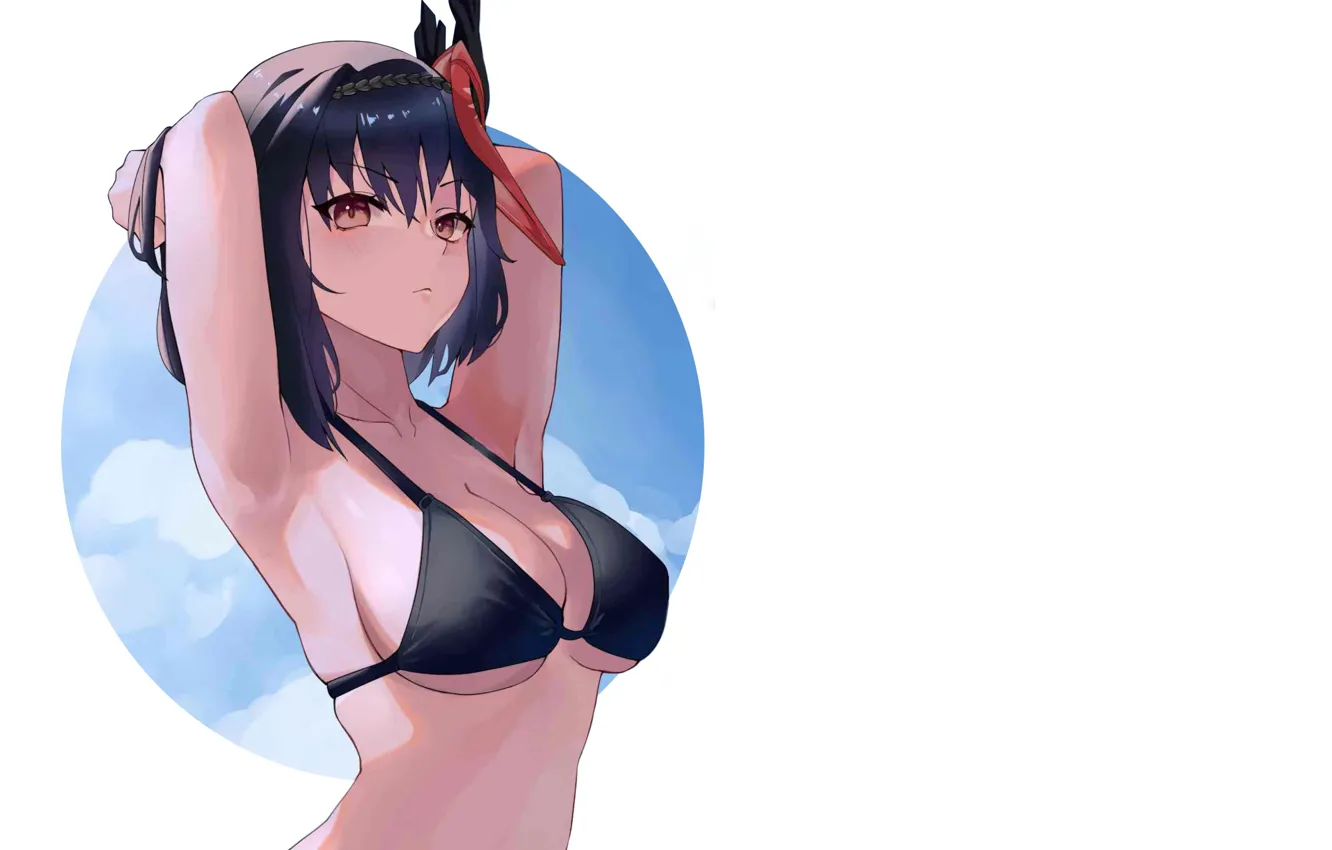 Photo wallpaper hot, boobs, sexy girl, anime, babe, bikini, oppai, sexy babe