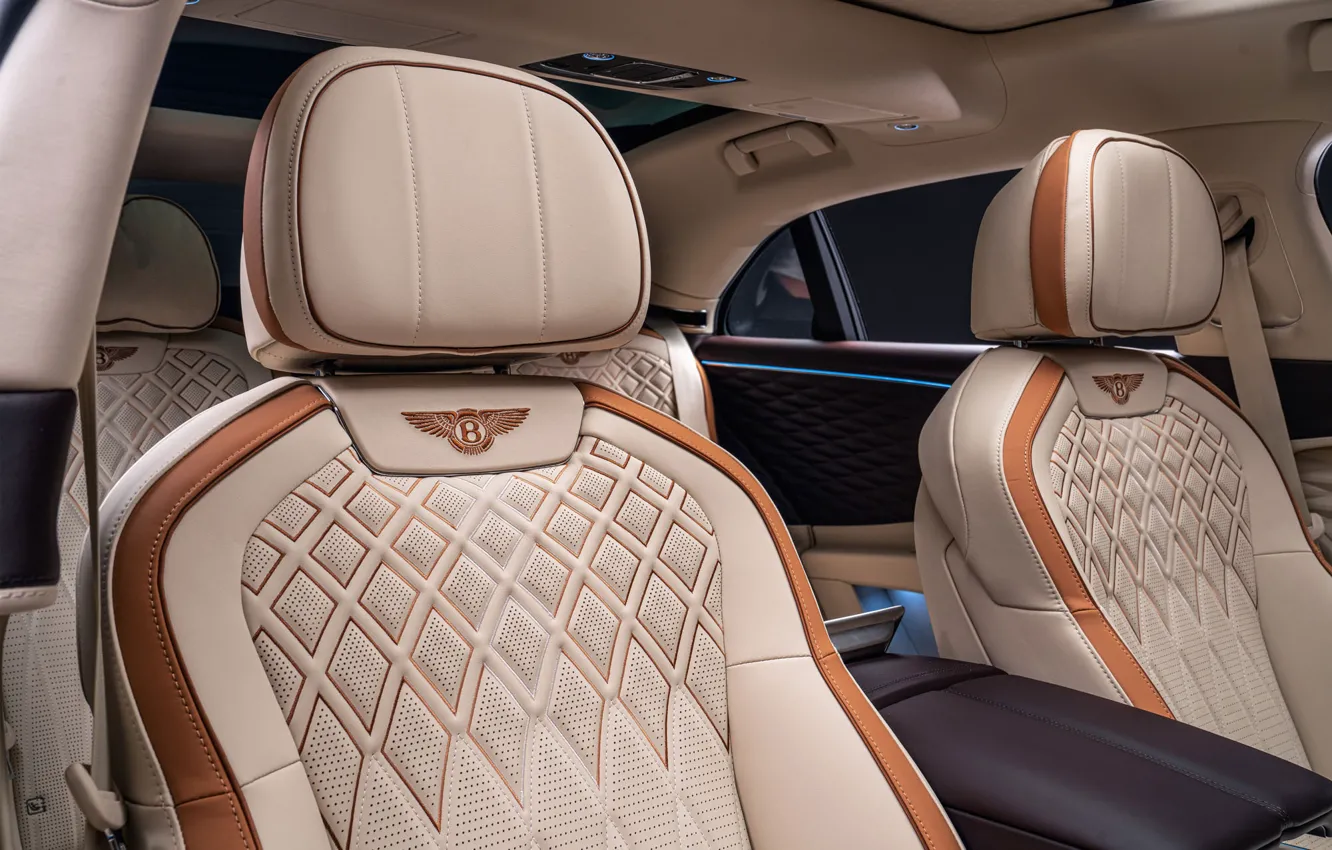 Photo wallpaper interior, Bentley, logo, luxury, embroidery, exterior, finish, dressing