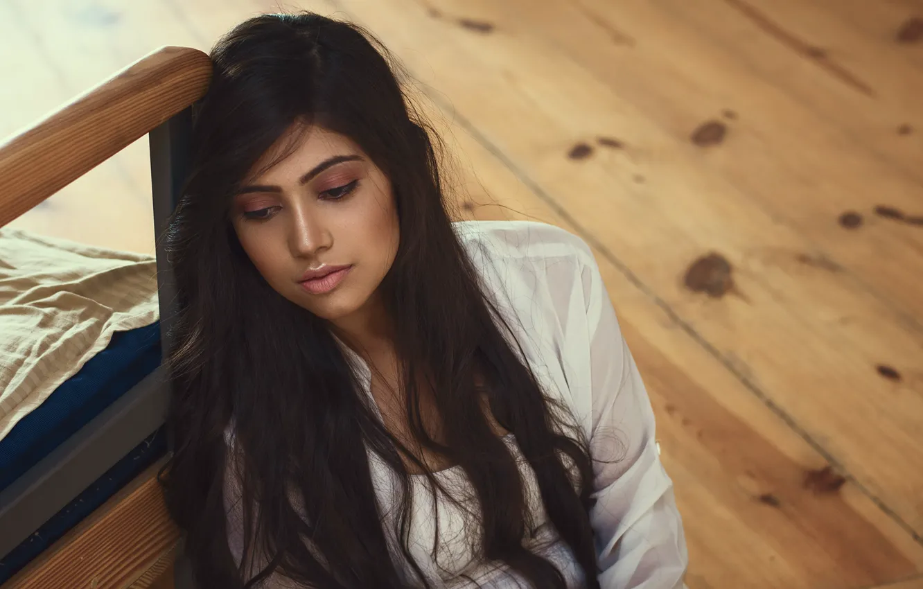 Photo wallpaper girl, hot, sexy, eyes, smile, beautiful, figure, model