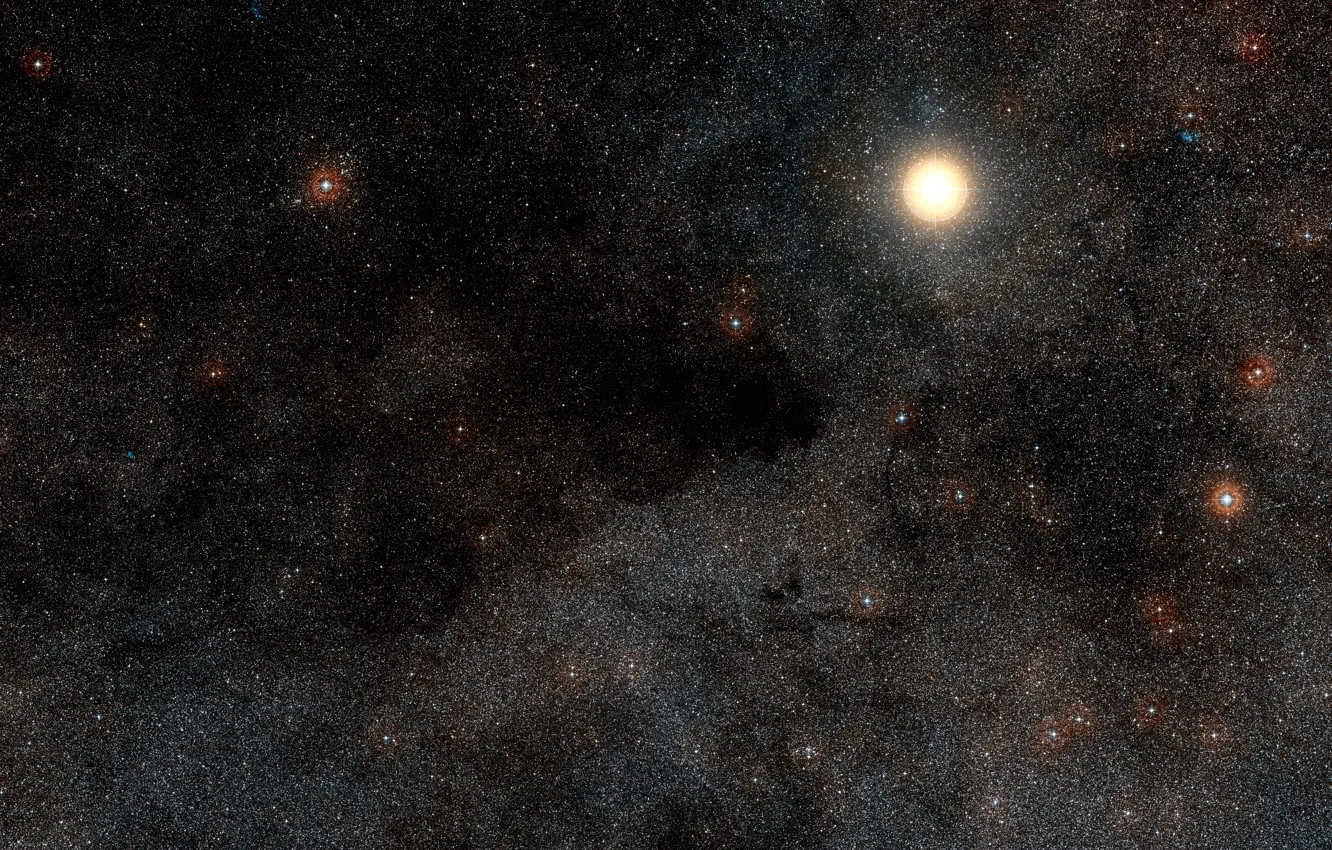 Photo wallpaper Nebula, Constellation Crux, C99, The Coalsack Nebula, Alpha Crucis