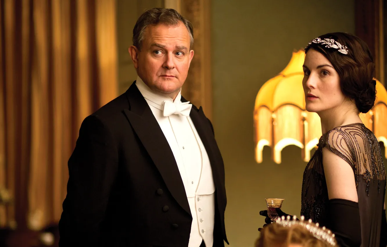 Photo wallpaper the series, actors, drama, characters, Downton Abbey, Michelle Dockery, Robert Crowley, Mary Crowley