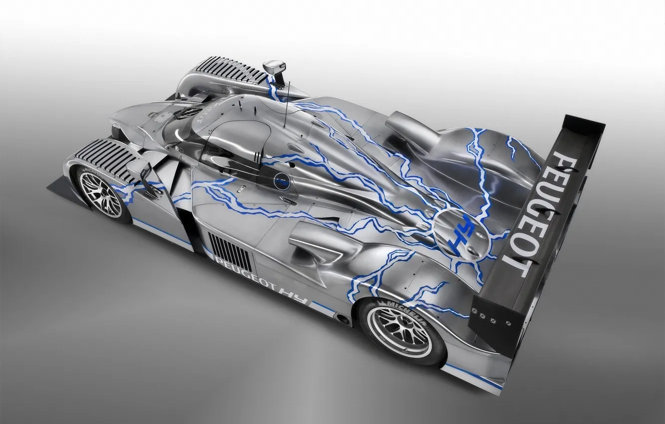 Photo wallpaper lightning, Peugeot, 908