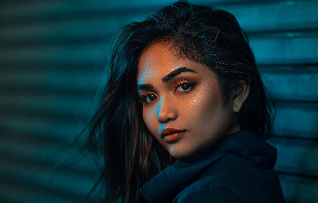 Photo wallpaper look, girl, portrait, Stefanie