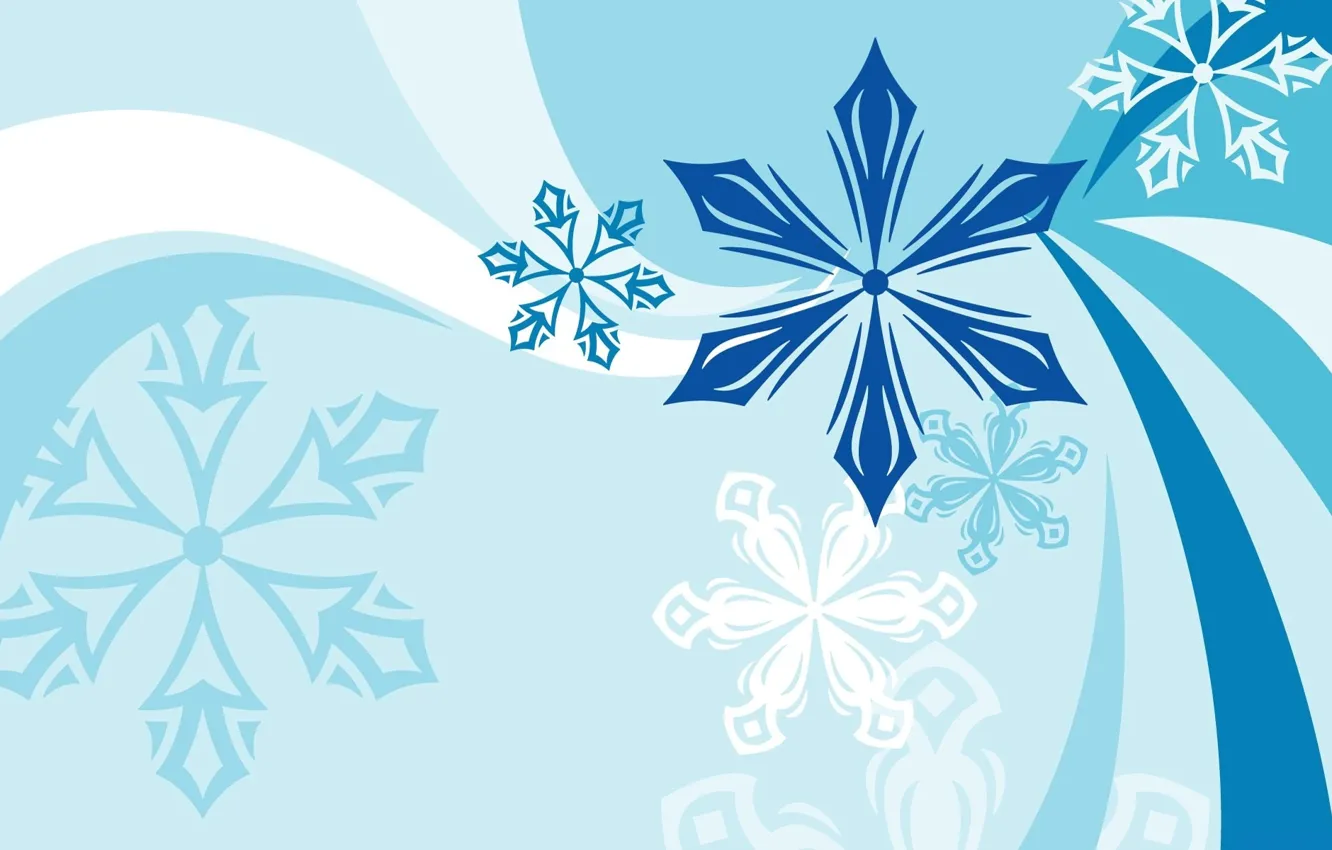 Photo wallpaper snowflakes, background, texture