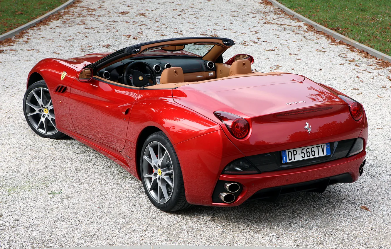 Photo wallpaper machine, cars, back, Ferrari California