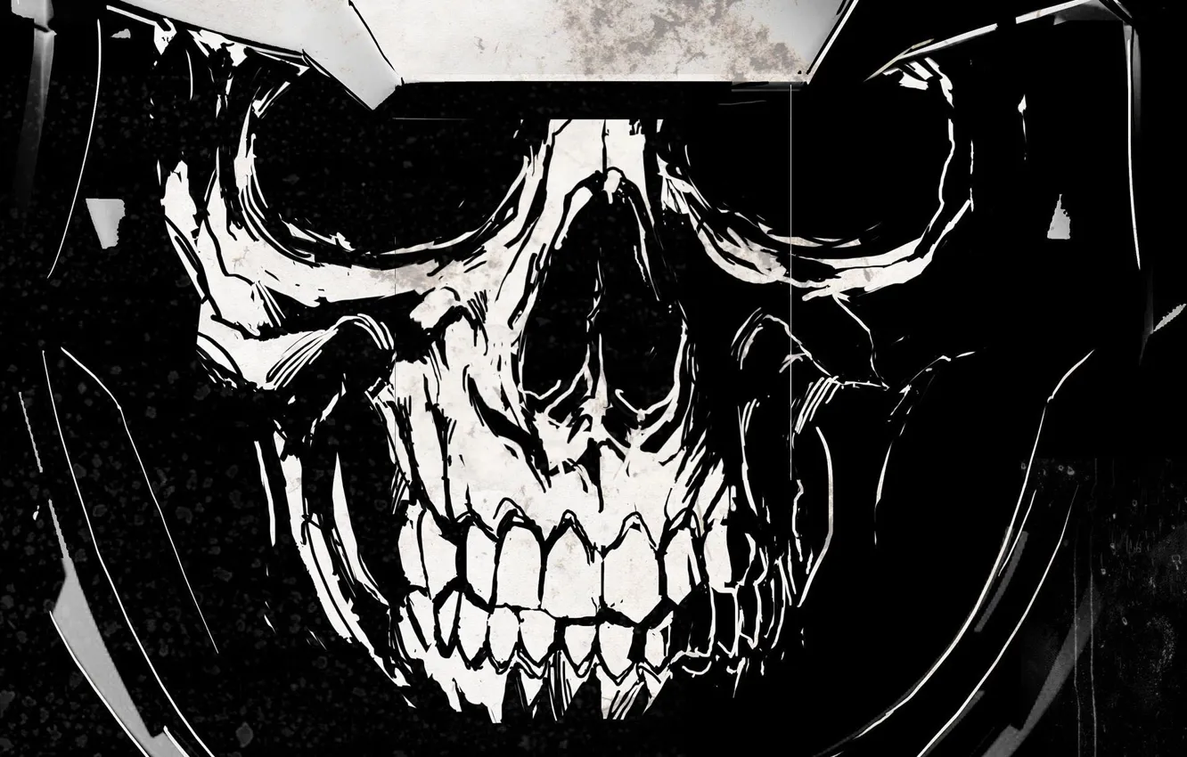 Photo wallpaper skull, teeth, symbol, helmet, COD, Activision, Infinity Ward, Call of Duty: Infinite Warfare