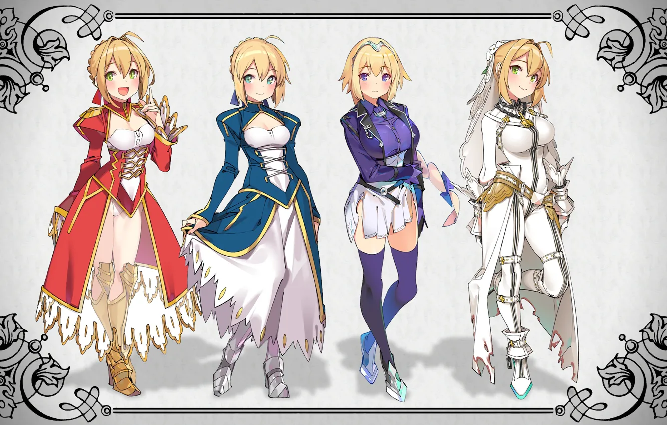 Photo wallpaper kawaii, girl, game, Fate Stay Night, Fate/Stay Night, armor, anime, pretty