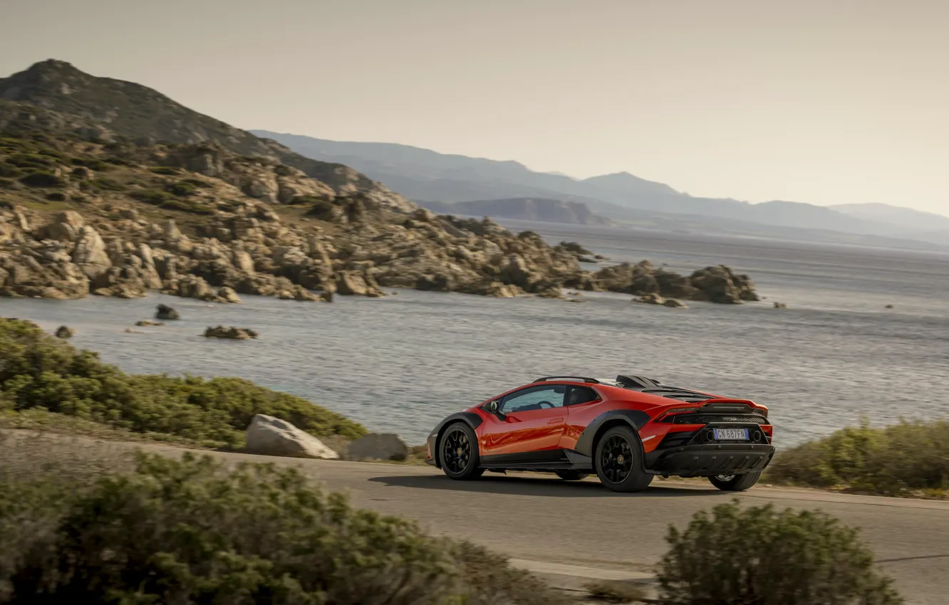 Photo wallpaper car, Lamborghini, sea, lambo, off-road, Huracan, Lamborghini Huracan Sterrato