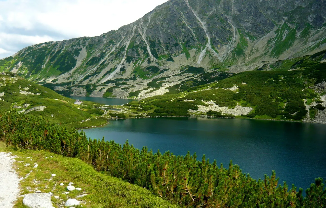 Photo wallpaper landscape, mountains, nature, lake, Poland, Bukowina-Tatrzanska