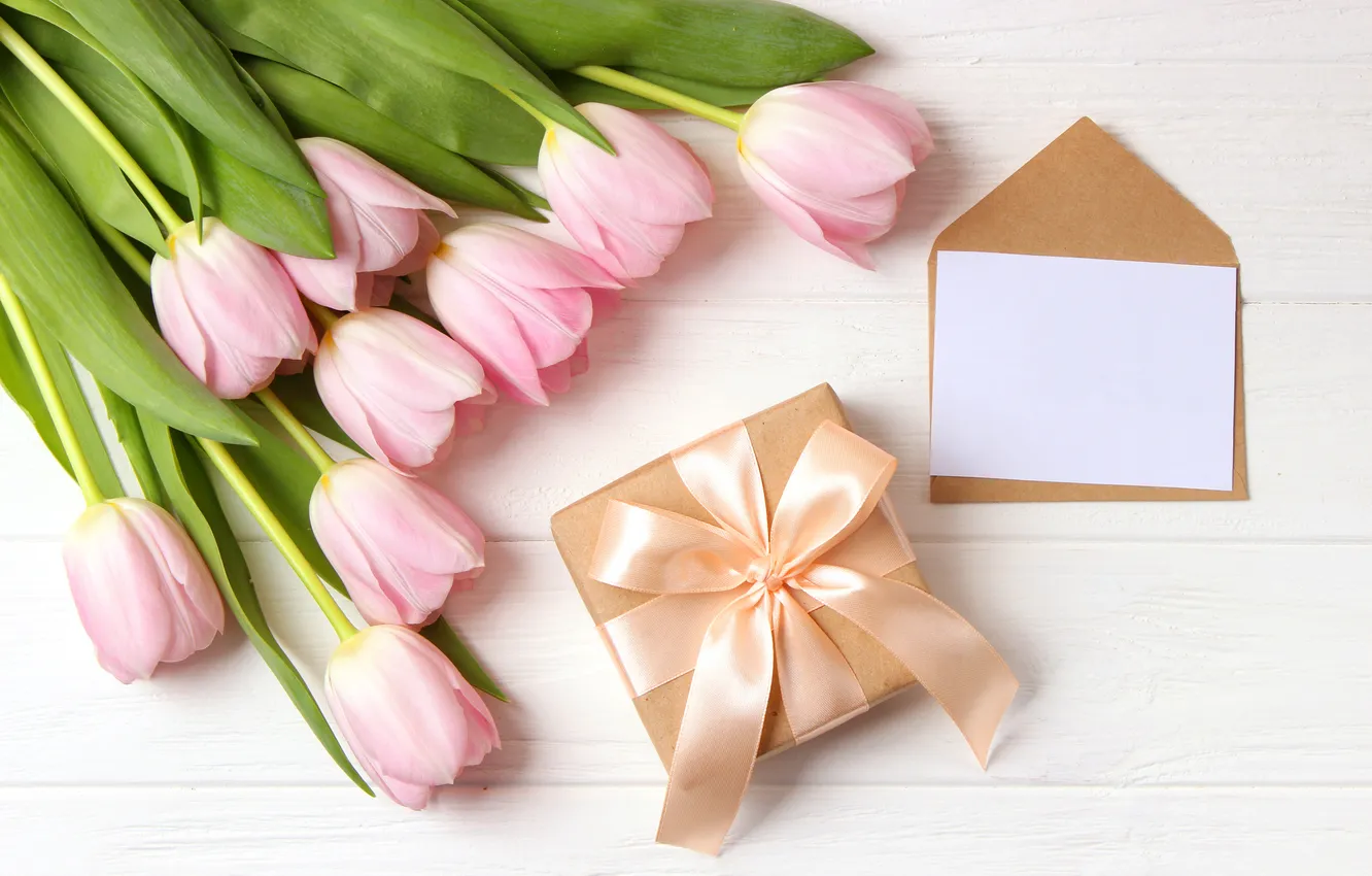 Photo wallpaper love, flowers, romance, bouquet, tulips, love, pink, flowers