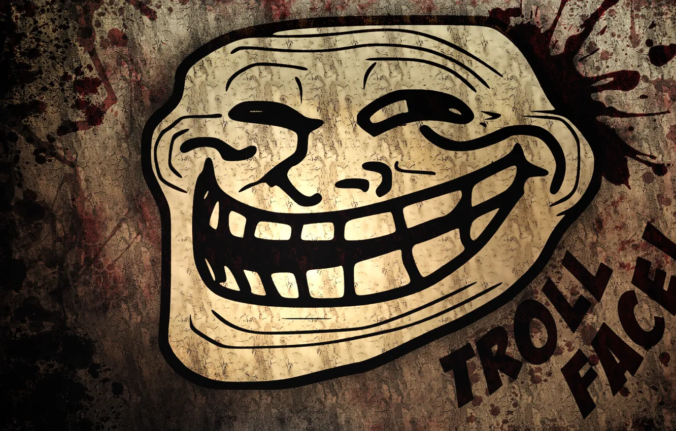 Photo wallpaper Troll, Trollface, The trollface