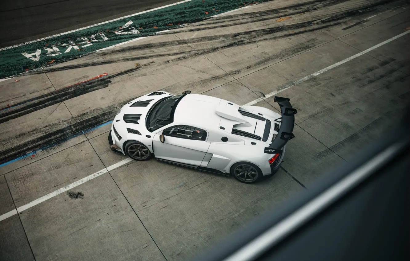 Photo wallpaper Audi, white, R8, ABT XGT, ABT Audi R8