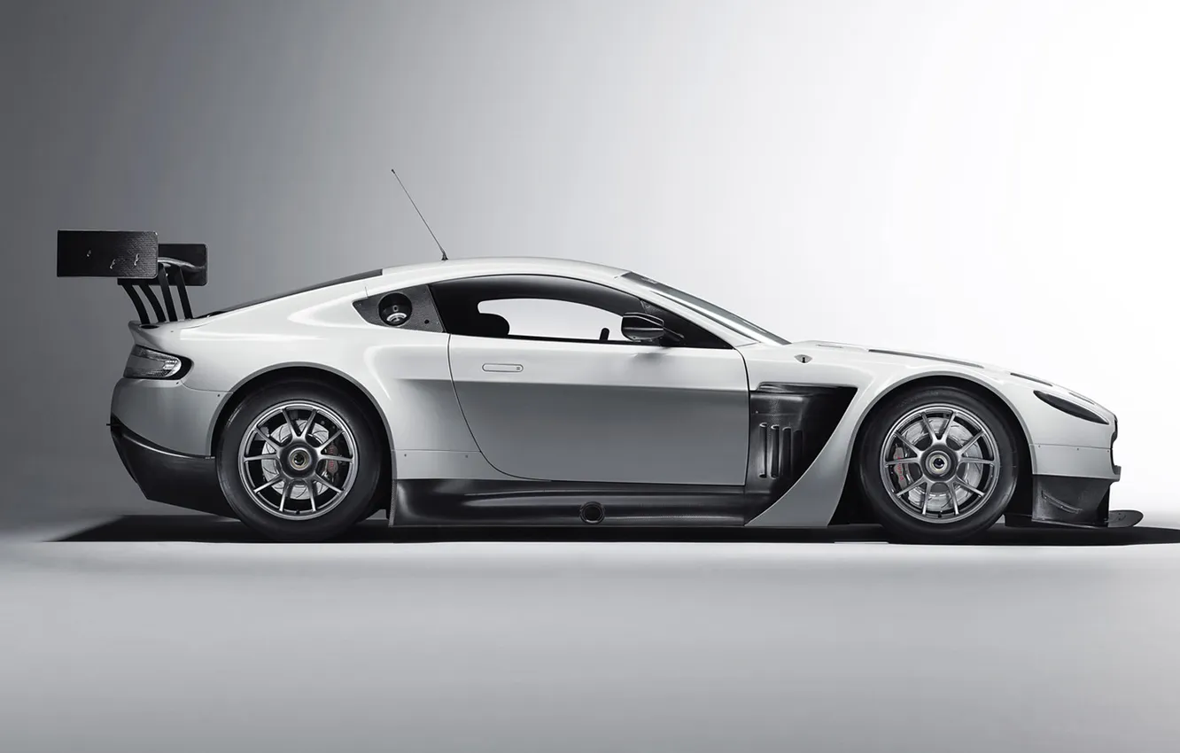 Photo wallpaper Vantage, Aston Martin, Aston, Martin, side view, GT3, V12