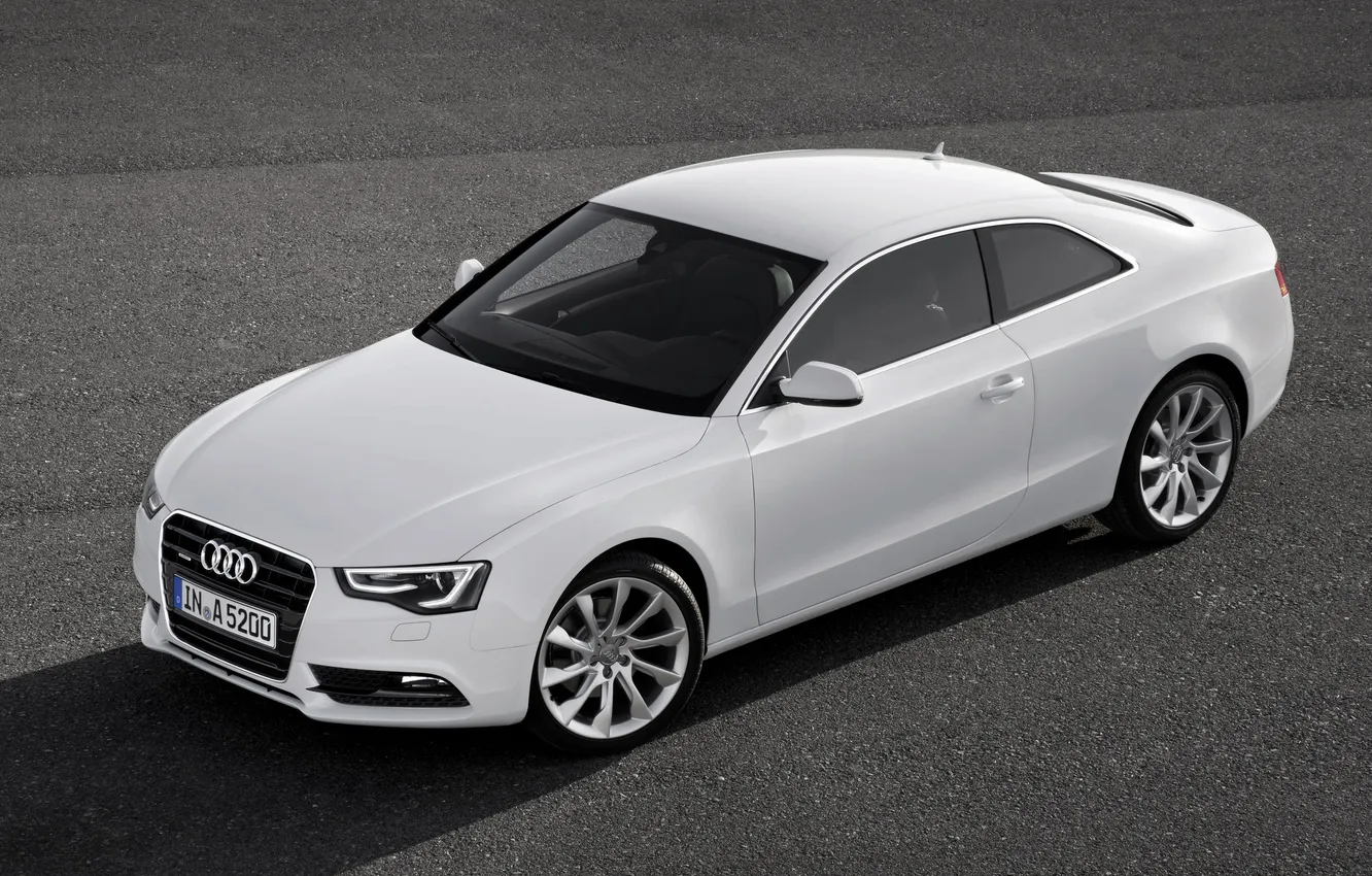 Photo wallpaper car, machine, asphalt, asphalt, 2828x2000, audi a5 coupe 2012