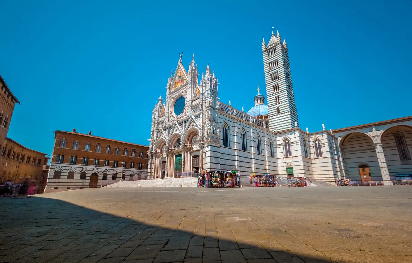 Photo wallpaper area, Italy, Cathedral, Tuscany, Siena, Duomo