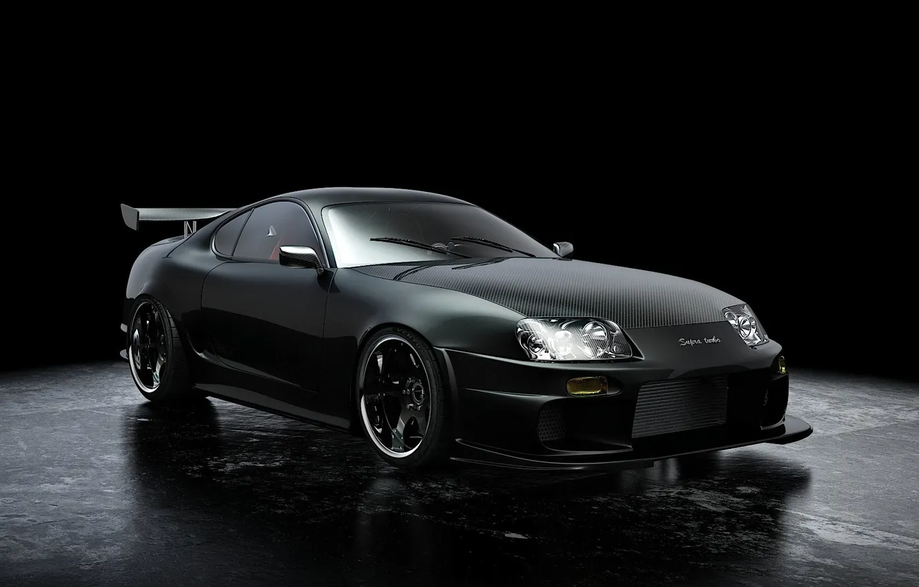 Photo wallpaper carbon, Supra, Turbo
