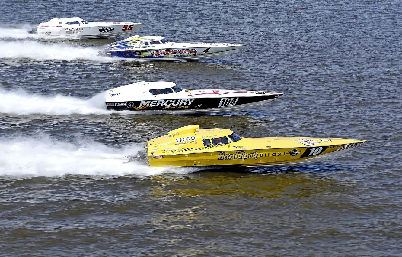 Photo wallpaper race, boat, speed