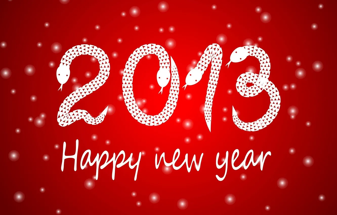 Photo wallpaper happy new year, the year of the snake, new 2013