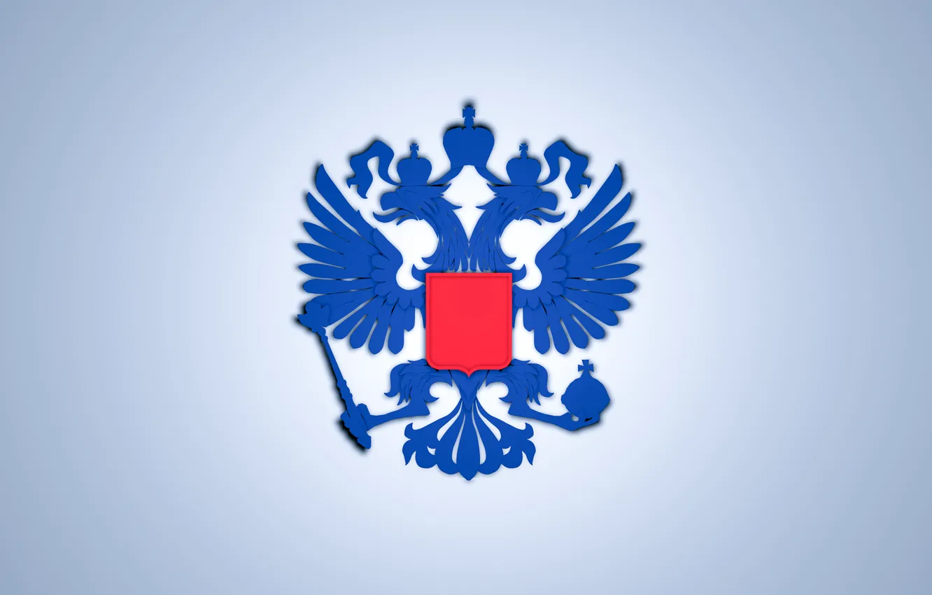 Photo wallpaper Wallpaper, flag, eagle, Russia, coat of arms