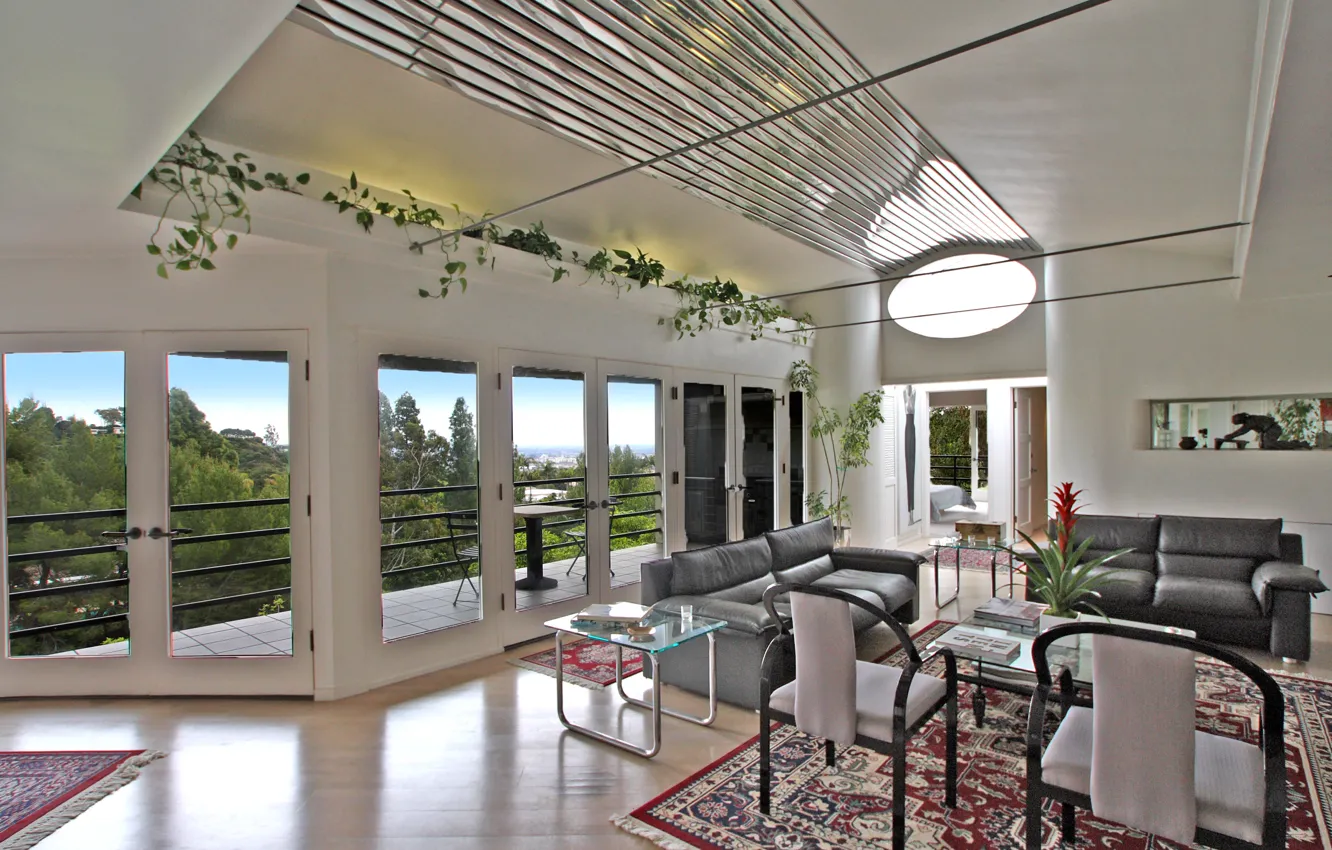 Photo wallpaper design, house, style, Villa, interior, balcony, terrace, living space