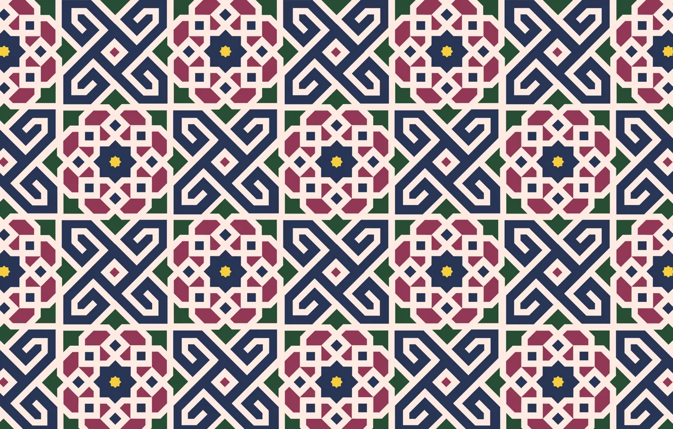 Photo wallpaper interior, morocco, islamic pattern
