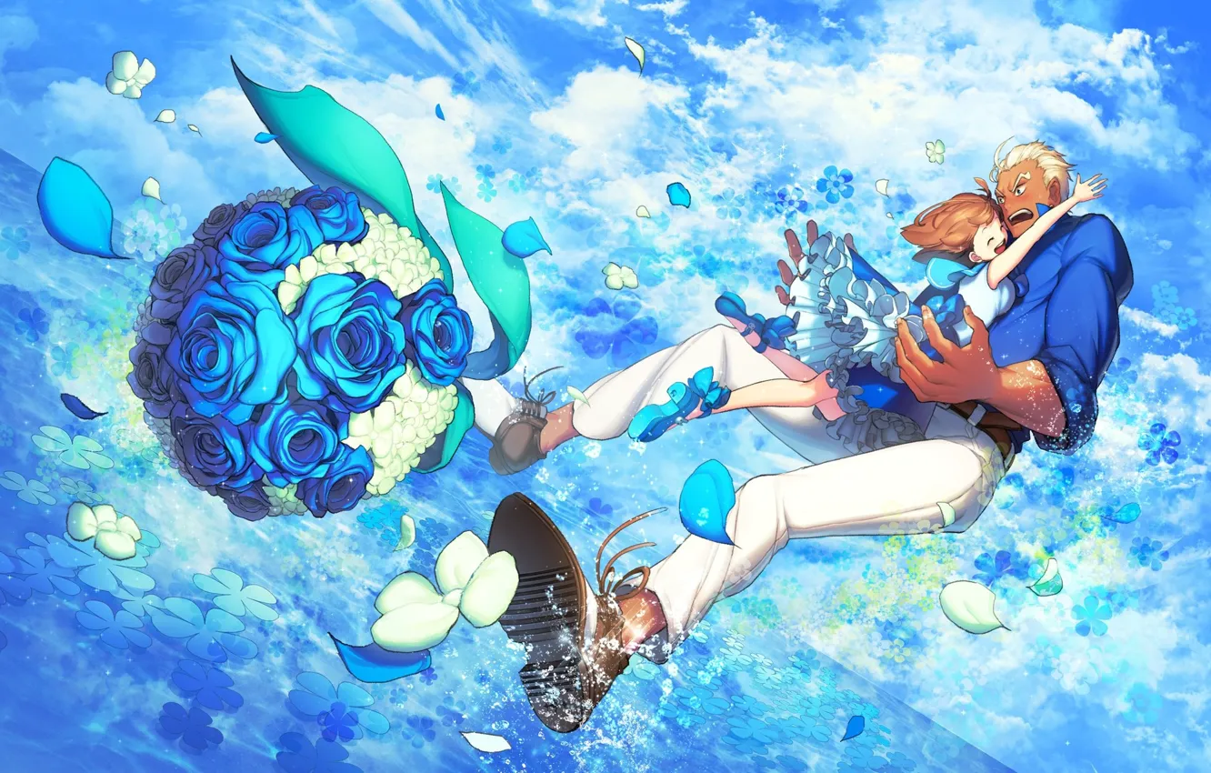 Photo wallpaper romance, pair, Kill La Kill, smash slash