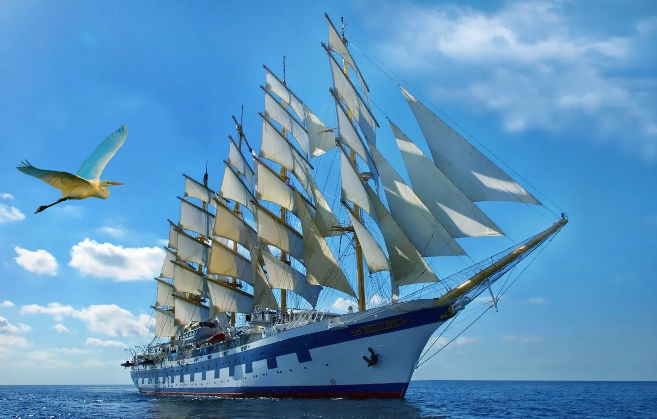 Photo wallpaper romance, ship, sailing