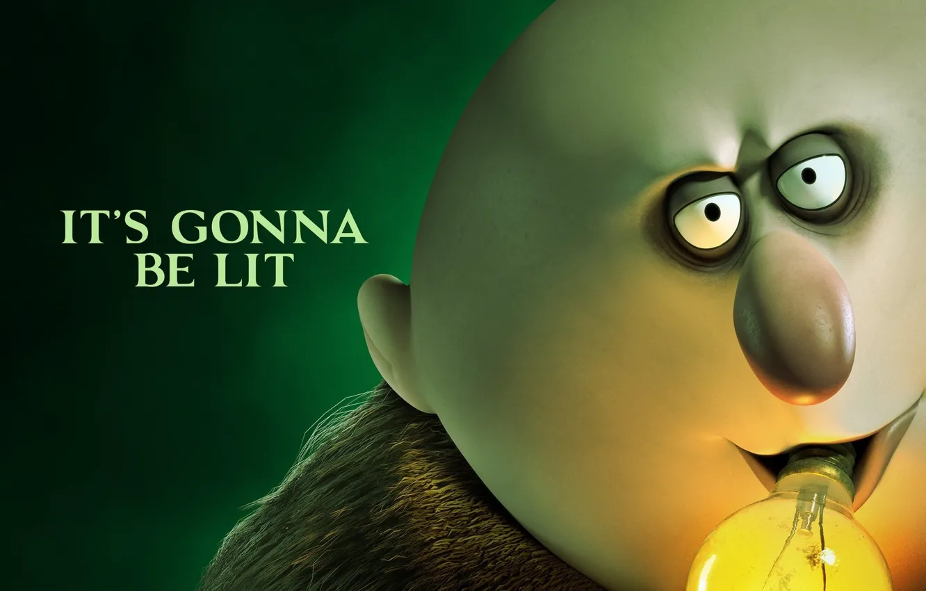 Photo wallpaper face, light bulb, The Addams Family, The Addams Family (2019)