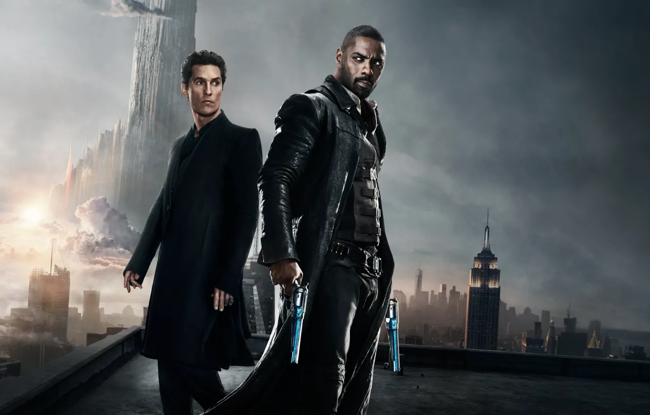 Photo wallpaper cinema, gun, weapon, man, movie, evil, film, Idris Elba
