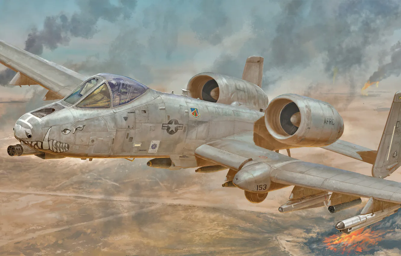 Photo wallpaper art, airplane, aviation, jet, a10 thunderbolt 2