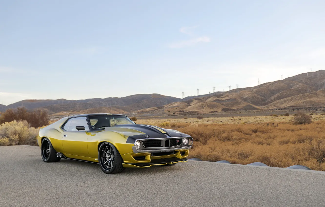 Photo wallpaper yellow, amc, 1972, amx