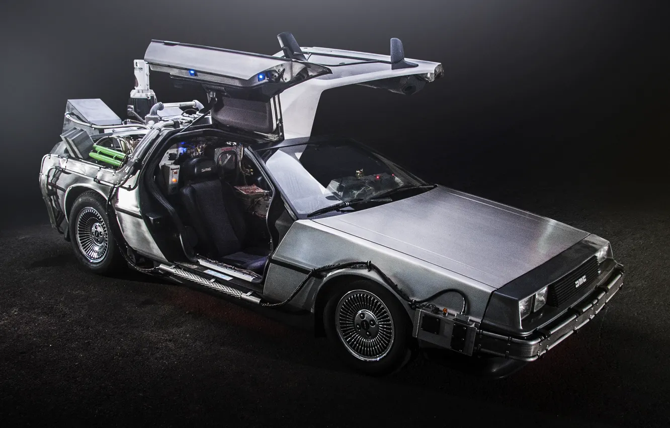 Photo wallpaper DeLorean, DMC-12, Back to the future, back to the future