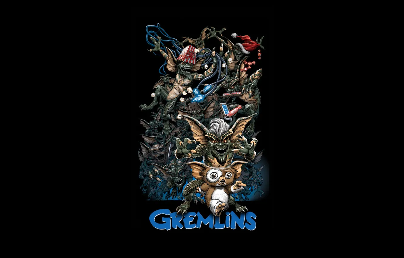 Photo wallpaper monster, thing, toothy, Gremlins, Gremlins, Mogwai, Mogwai, Gizmo
