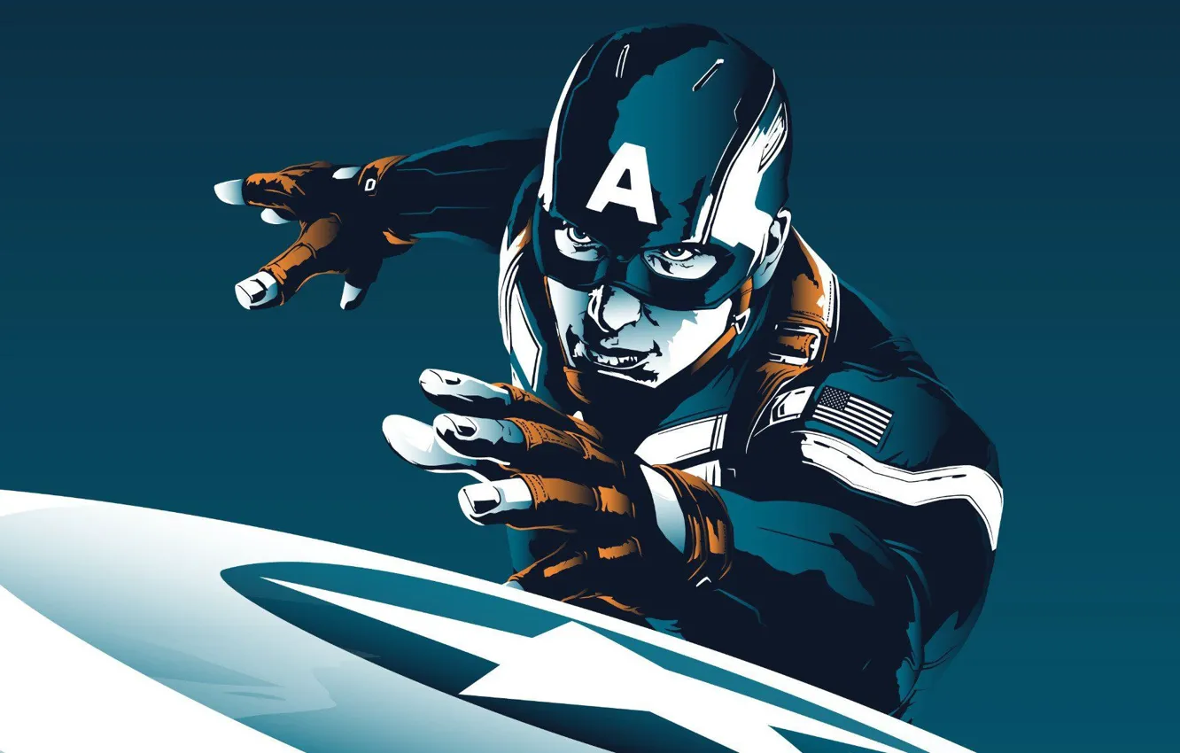 Photo wallpaper movie, shield, comics, Captain America