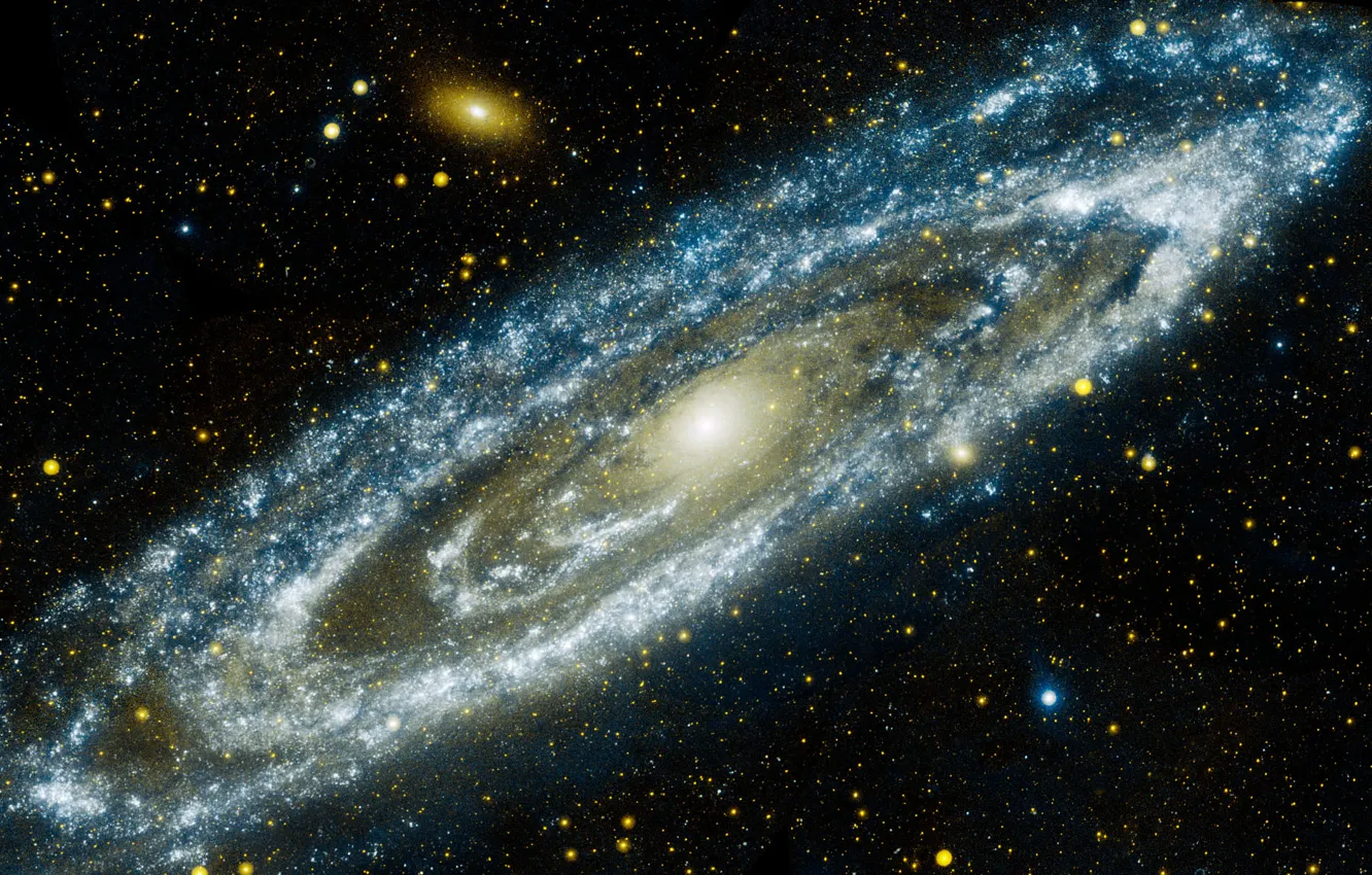 Photo wallpaper space, stars, galaxy, Andromeda