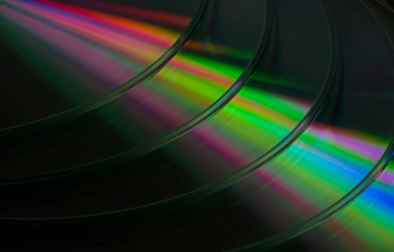 Photo wallpaper light, music, background, CD disk