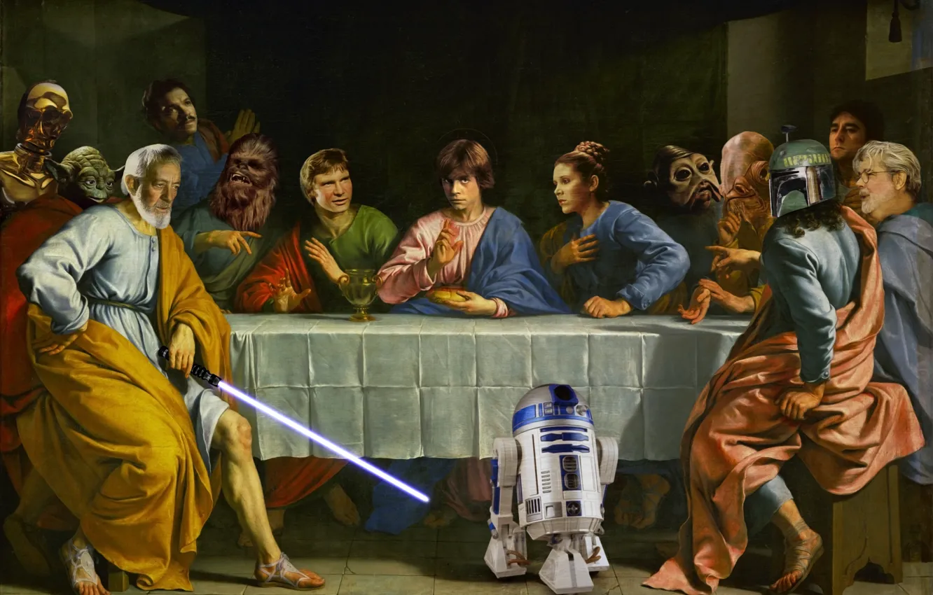 Photo wallpaper Star Wars, hero, Star wars, the trick, The Last Supper