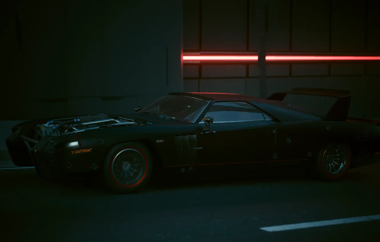 Photo wallpaper chiaroscuro, Quadra Sport R-7, Cyberpunk 2077 Phantom Liberty, Sport R-7 Sterling