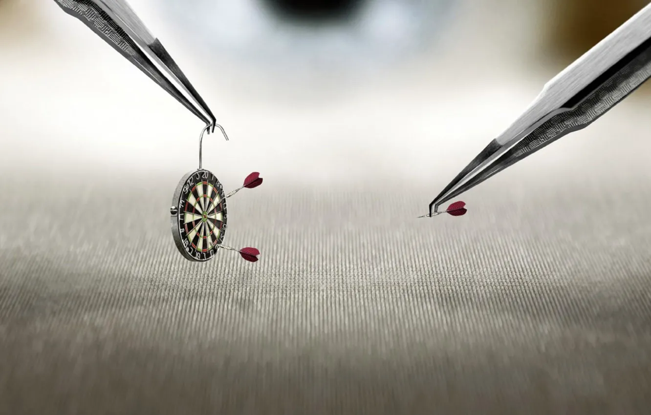 Photo wallpaper Darts, tweezers, Darts