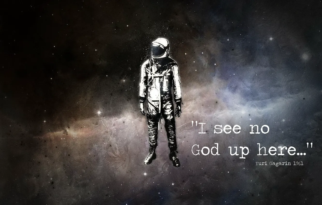 Photo wallpaper god is tot, Gagarin, the first man in choose